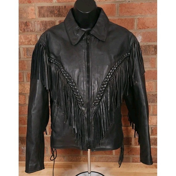 Wilson Jackets & Blazers - Vintage Wilson Leather Jacket Fringe Western Womens Size 12
